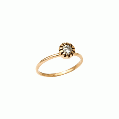 Solitaire Ring in Rose Gold K14 D5576
