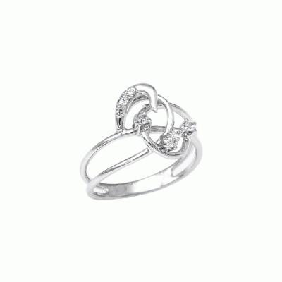 Ring in White Gold K14 D6067