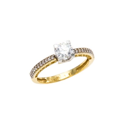 Single Stone Ring in Gold 14K D5551