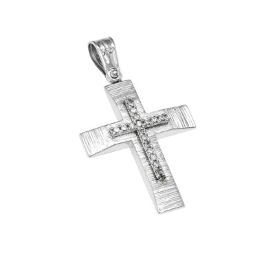 Cross in 14K White Gold STL5663