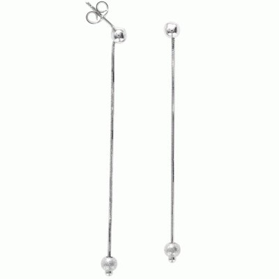 Earrings in White Gold K14 SKG7624