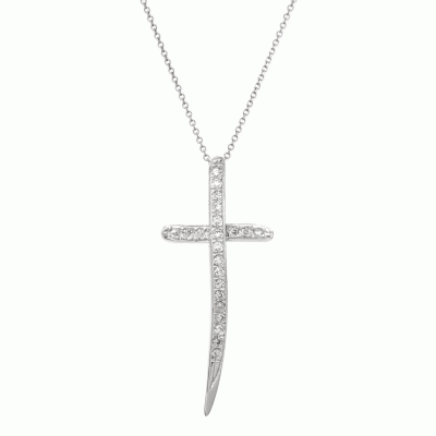 Cross in 14K White Gold STG5594