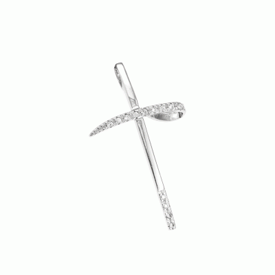 Cross in 14K White Gold STG7363