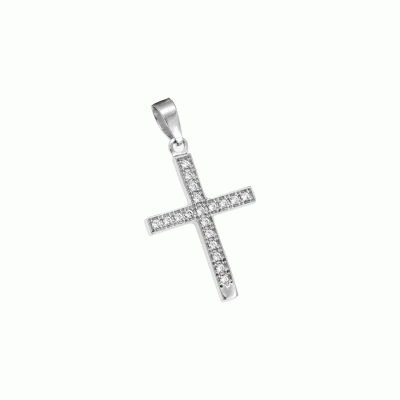 Cross in 14K White Gold STG7374