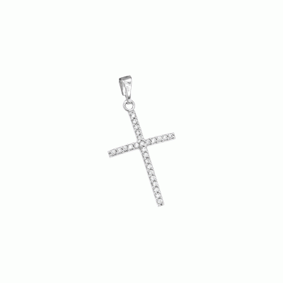 Cross in 9K White Gold STG6323