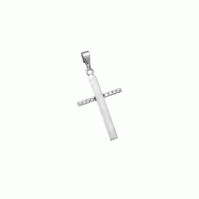 Cross in 9K White Gold STG6334
