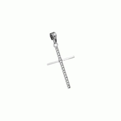 Cross in 9K White Gold STG6338