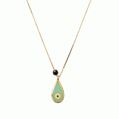 Eye Necklace in 14K Gold KG7027