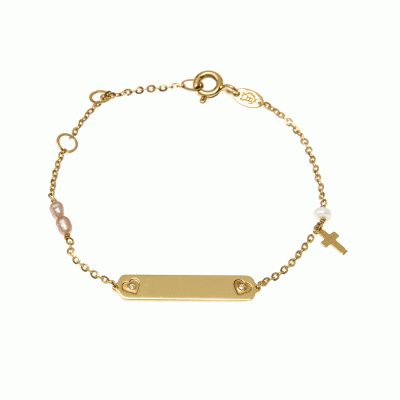 Children's ID Card in 14K Gold PTG5498