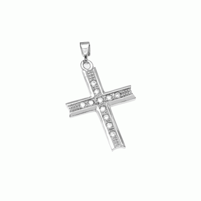 Cross in 9K White Gold STG6313