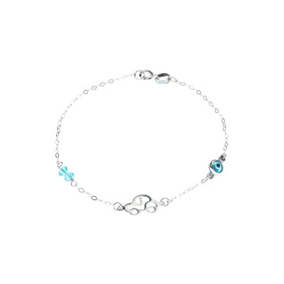 Βραχιόλι Παιδικό Λευκόχρυσο 14Κ BG6186