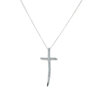 Σταυρός σε Λευκόχρυσο 14Κ STG7365
