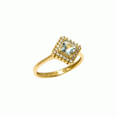 Rosette Ring in 14K Gold D5941