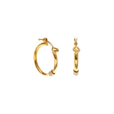 Σκουλαρίκια Κρίκοι σε Χρυσό Κ14 SKG5007