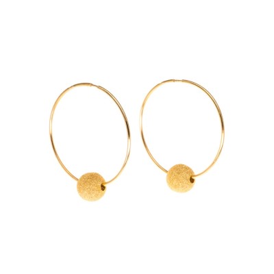 Σκουλαρίκια Κρίκοι σε Χρυσό Κ14 SKG6856