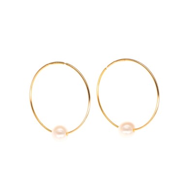 Σκουλαρίκια Κρίκοι σε Χρυσό Κ14 SKG6857