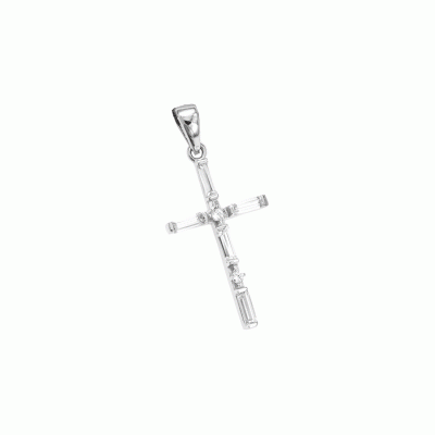 Cross in 14K White Gold STG7377