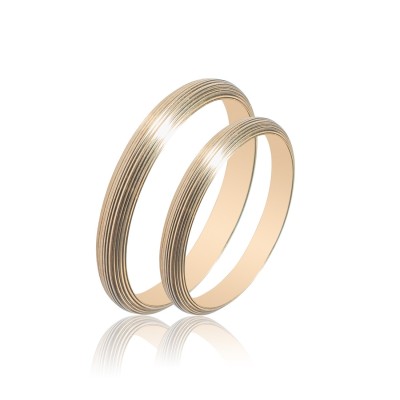 Maschio Femmina SL 57 Gold Wedding Rings