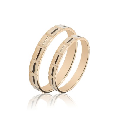 Maschio Femmina SL 61 Gold Wedding Rings