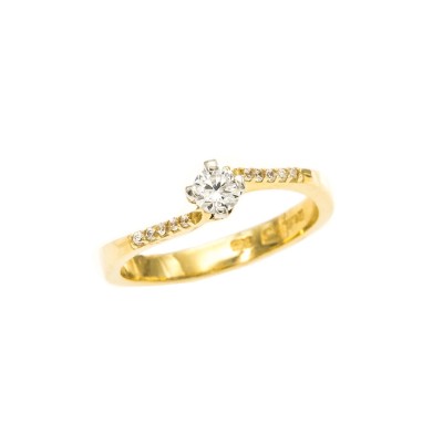 Single Stone Ring in Gold 14K D8183