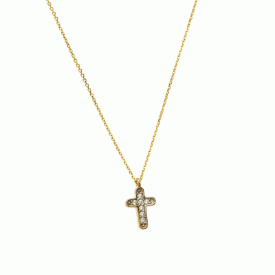 Cross with Chain in 9K Gold STG5953