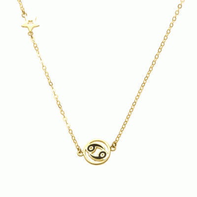 Necklace with Zodiac Sign in Gold 9K KG8387