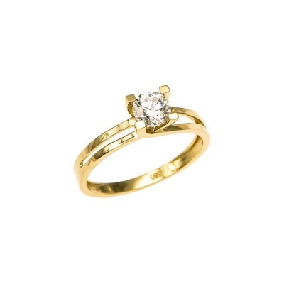 Single Stone Ring in Gold 14K D8803