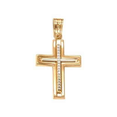 Cross in Pink Gold 9K STG6404