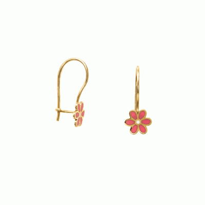 Children's Dangle Earrings in K9 Gold SKG10678