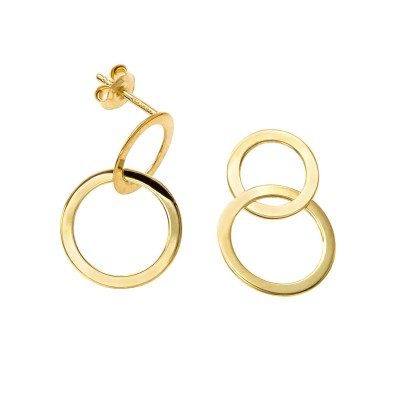 Dangle Earrings in K14 Gold SKG9234