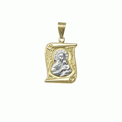 Virgin Mary Amulet in 9K Gold PG10918