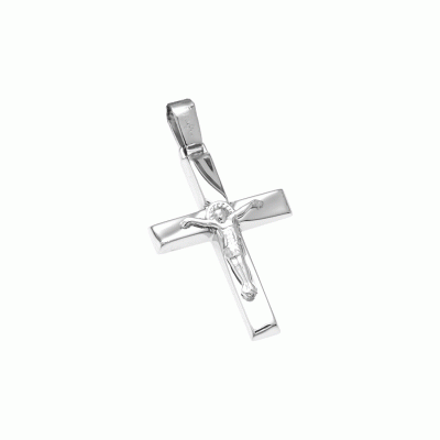 Cross in White Gold 9K STG11118