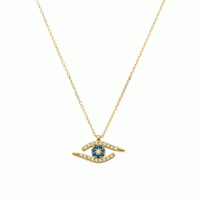 Necklace with Eye in 9K Gold KG11203