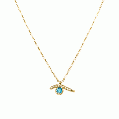 Necklace with Eye in 9K Gold KG11204