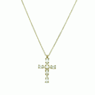 Cross with Chain in 9K Gold STG11205
